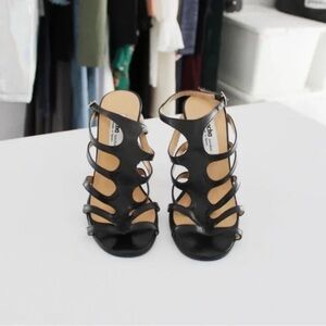 Sacha London Black Strappy Heels